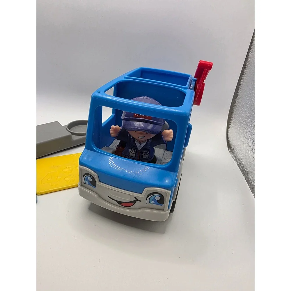 Fisher Price Little People Sending Love Mail Truck Mailbox Carrier 4 Letters Toy